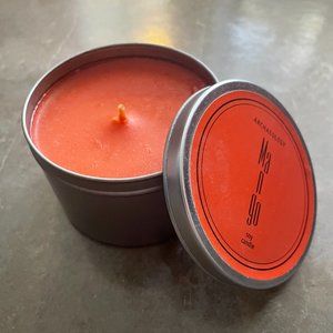 ⭐️ $5 - ARCHAEOLOGY 4 OZ CANDLE - MANGO SCENTED NATURAL SOY CANDLE TIN